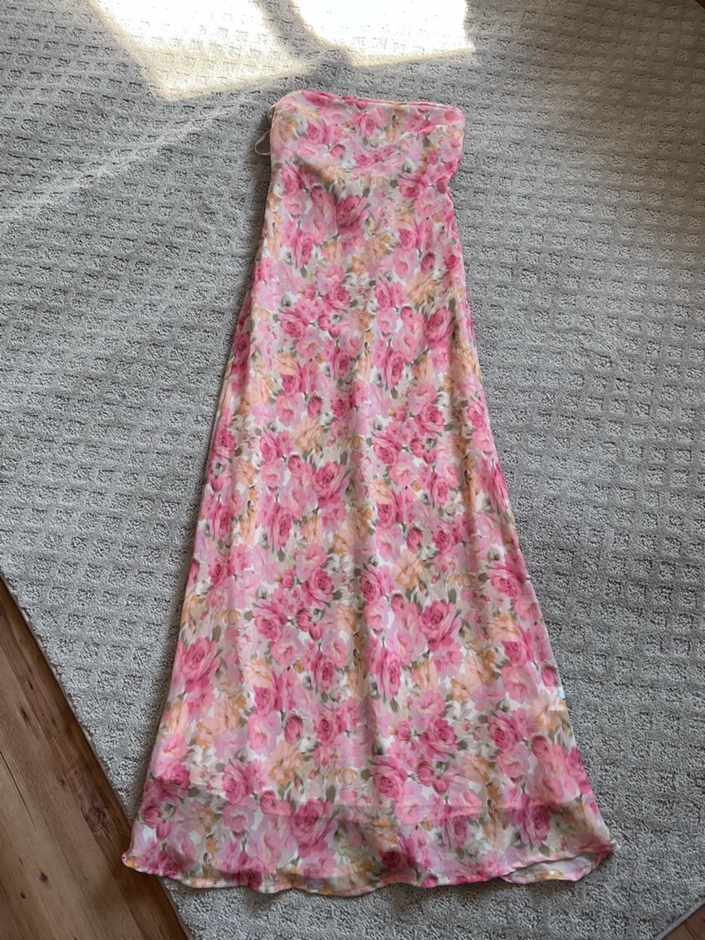 For Love & Lemons Pink Floral Dress
